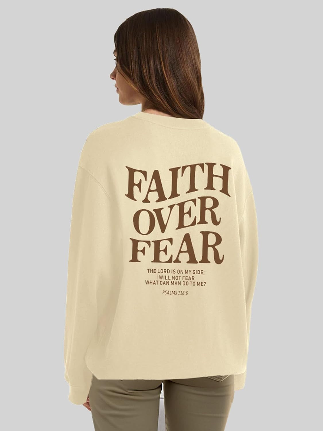 Christian Sweatshirts for Women Jesus Faith Pullover Long Sleeve