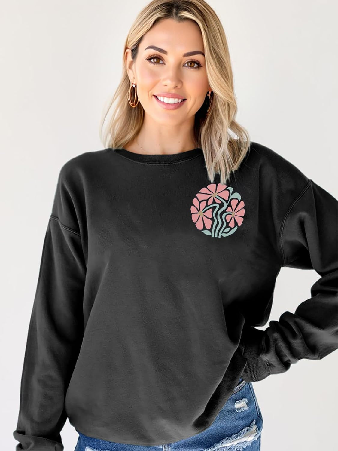 Christian Sweatshirts for Women Jesus Faith Pullover Long Sleeve