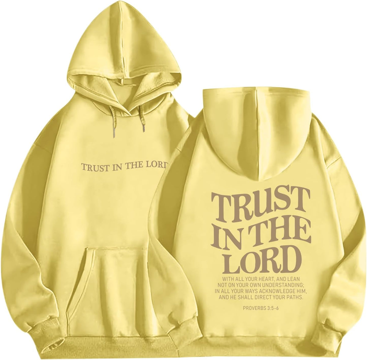 Trust in the Lord Hoodie Christian Sweatshirts Women