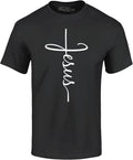 Jesus Cross T-Shirt - Christian Religious Graphic Tee for Men Women