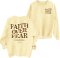 Christian Sweatshirts for Women Jesus Faith Pullover Long Sleeve