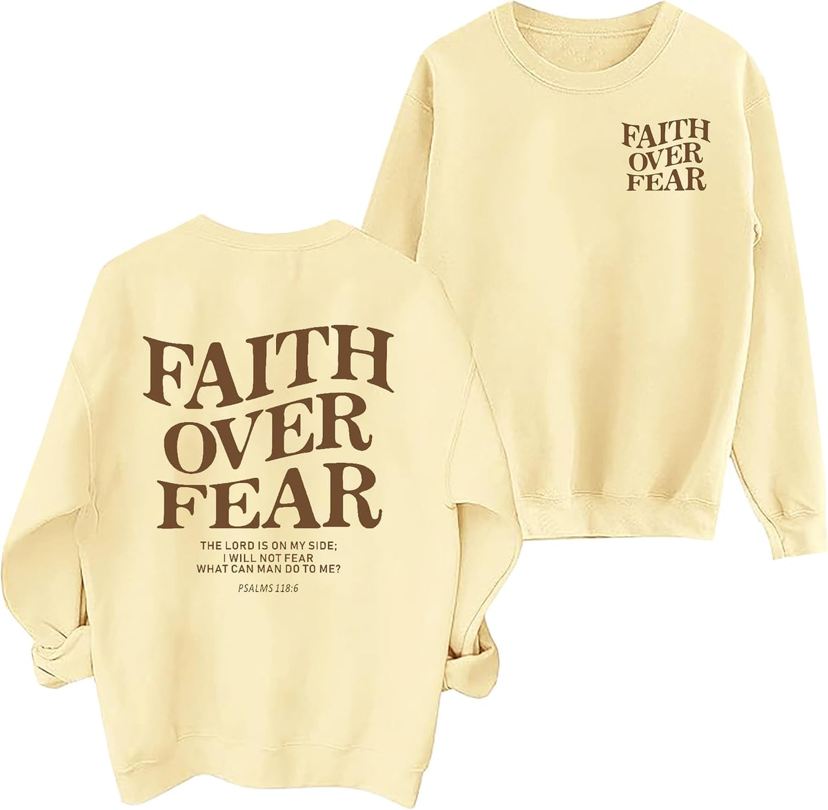 Christian Sweatshirts for Women Jesus Faith Pullover Long Sleeve