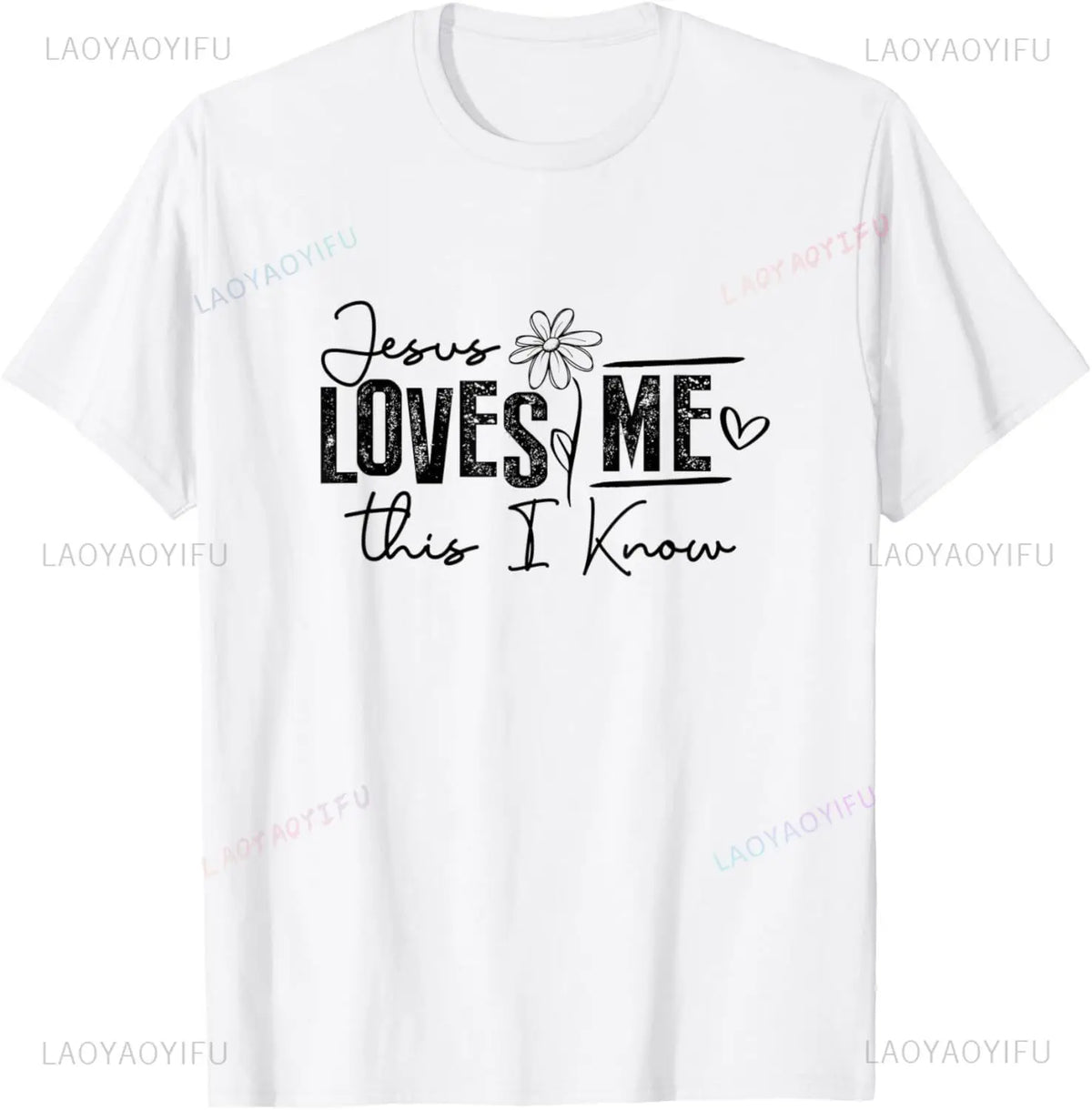 I Love Jesus T Shirt for Men Short Sleeved God Cross Religion T-Shirt Church Christian Tshirt Fashion Street Tee Top Gift