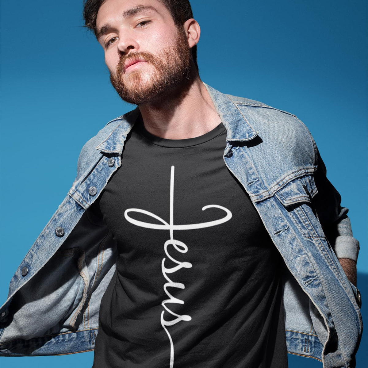 Jesus Cross T-Shirt - Christian Religious Graphic Tee for Men Women