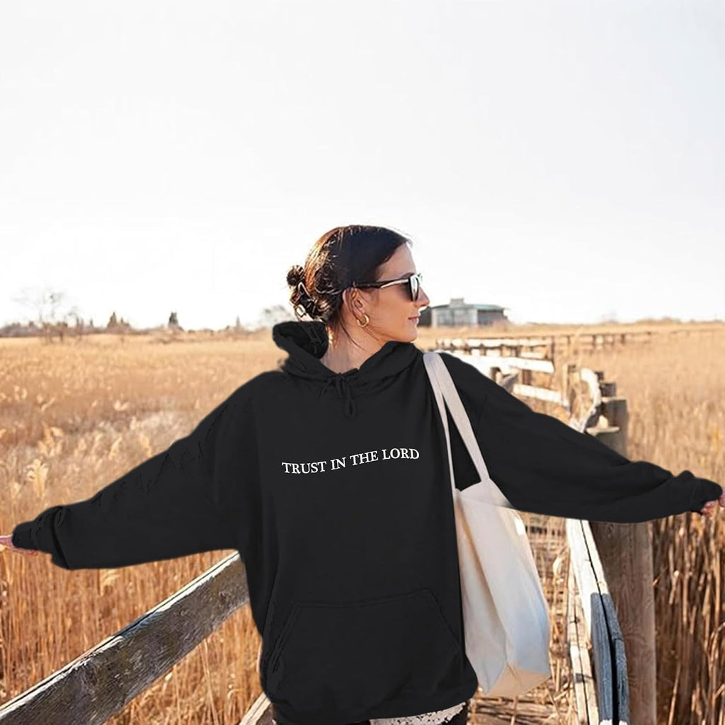 Trust in the Lord Hoodie Christian Sweatshirts Women