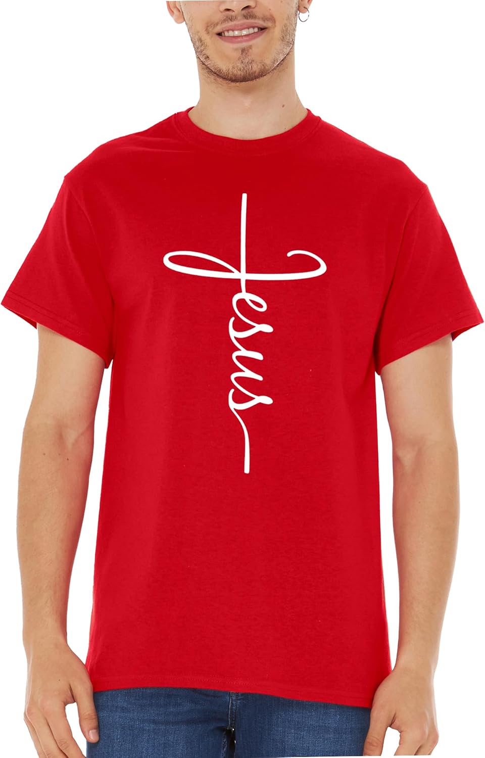 Elevate Your Faith with the Jesus Cross T-Shirt - A Stylish Christian Graphic Tee for Everyone