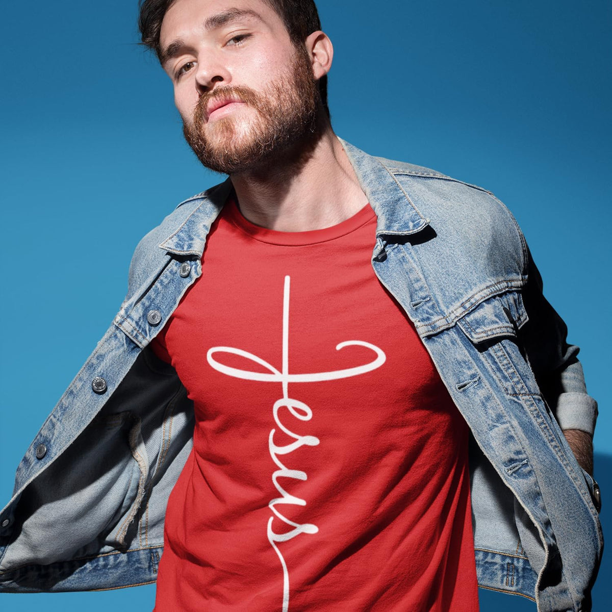 Elevate Your Faith with the Jesus Cross T-Shirt - A Stylish Christian Graphic Tee for Everyone