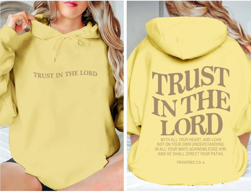 Trust in the Lord Hoodie Christian Sweatshirts Women