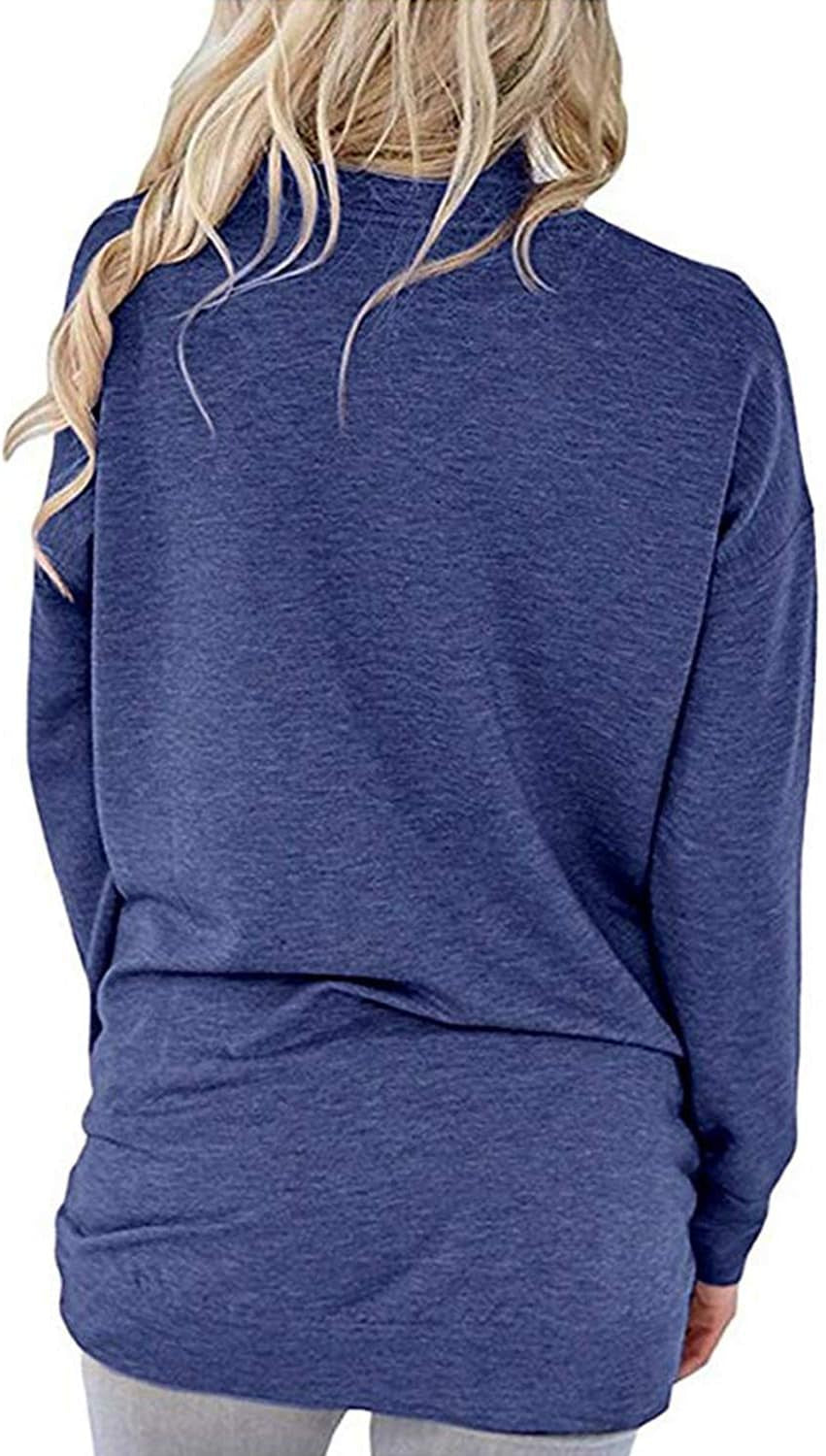 Women'S Faith Sweatshirt Loose Fit Long Sleeve Crewneck Christian Letter Print Tunic Tops with Pocket