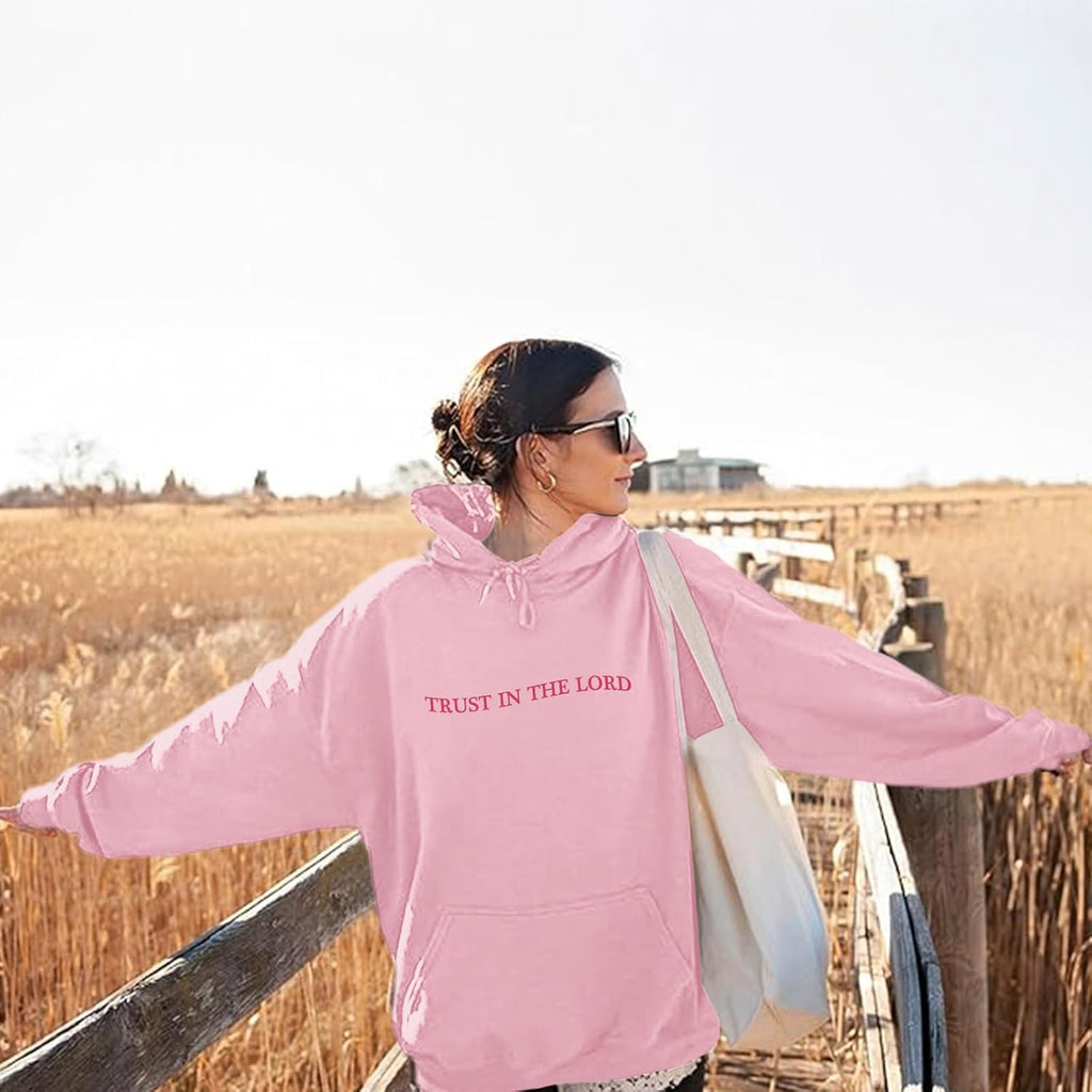 Trust in the Lord Hoodie Christian Sweatshirts Women