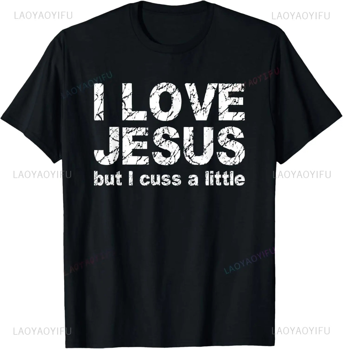 I Love Jesus T Shirt for Men Short Sleeved God Cross Religion T-Shirt Church Christian Tshirt Fashion Street Tee Top Gift