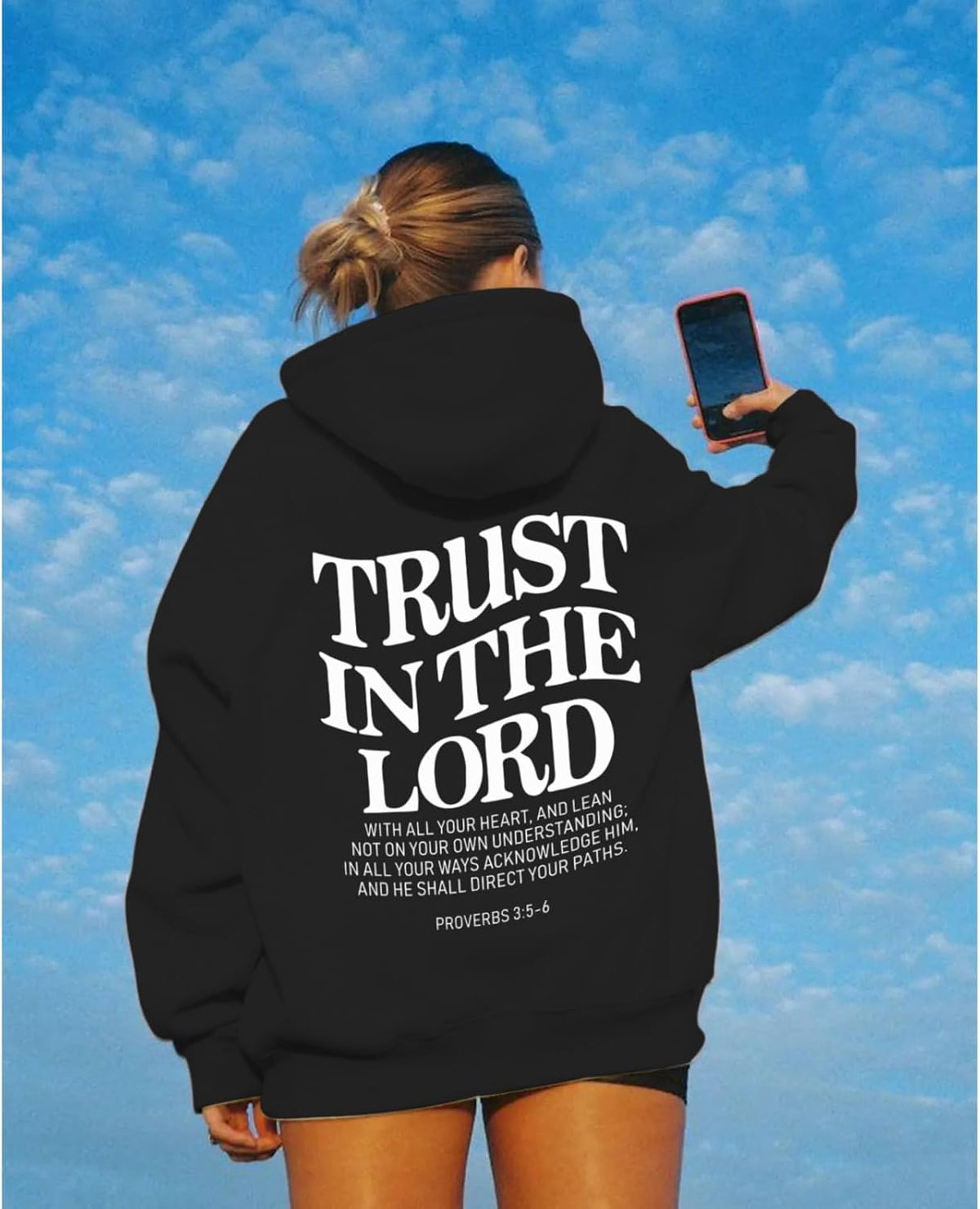 Trust in the Lord Hoodie Christian Sweatshirts Women
